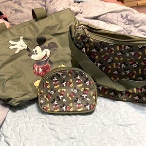 Set of 3 Disney Micky mouse bags.